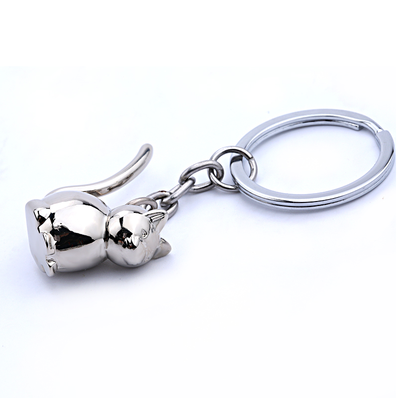 3D kat sleutelhanger leuke sleutelhanger voor vrouwen kitten gelukskat sleutelhanger sleutelhouder heren auto portachiavi chaveiro llaveros tas charme