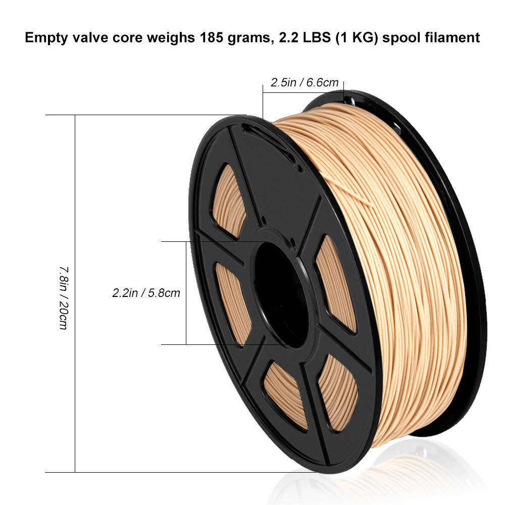 sunlu 3D Filament WOOD fiber filaments in 3D printing material 1.75mm 1kg for DIY Birthday 3д ручка без проводная