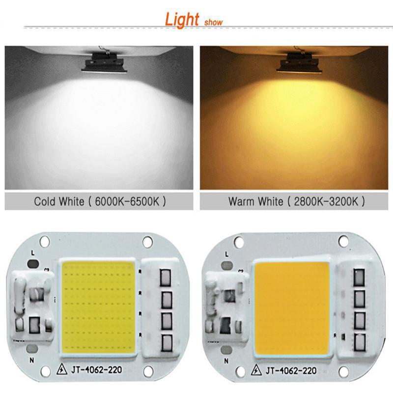 Ac 220V 20W/30W/50W Gratis Driver Hoge Druk Led Chip Cob Lichtbron