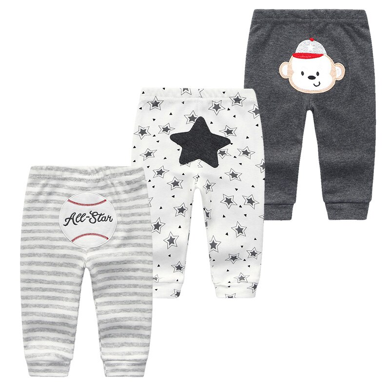 3Pcs Baby Boy Broek Kleding 0-24M Kids Broek Katoen Unisex Roupas De Bebe Baby Kostuum Mode Kinderkleding: 9m