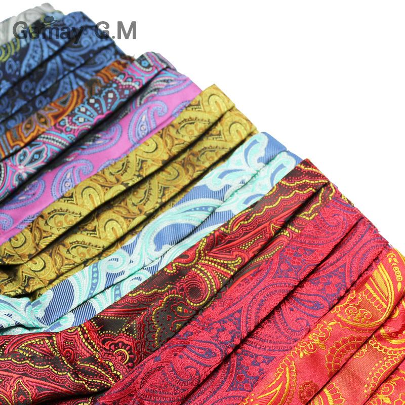 Män vintage prickigt bröllop formell kravat ascot scrunch själv brittisk stil gentleman siden hals slips lyx