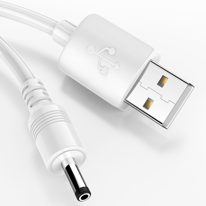 Cable de carga de agujero redondo USB a DC 3,5x13,5mm para Mini altavoz, lámpara de mesa, ventilador N0PB