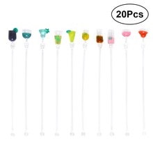 20 stks/set Glas Cocktail Drink Mixer Sticks Roeren Mixing Sticks Bar Roerstokjes: 20pcs