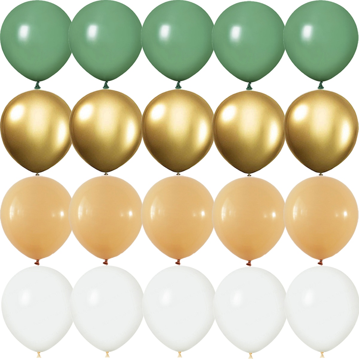Globos dorados para de cumpleaños, color verde aguacate, confeti metálico para Baby Shower, boda, aniversario, Globos de boda, decoraciones