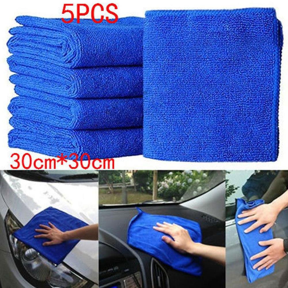 Vehemo 5 Stks/set Stofdoek Doek Microfiber Auto Wassen Doek Schoonmaken Auto Reinigingsdoekje Voor Handdoeken Auto Carcleaning