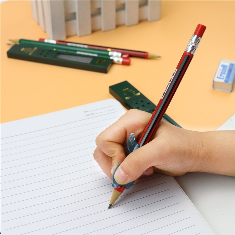 1pcs mechanical pencil 2.0mm Long refill Student painting writing 2B pencil with mini sharpener