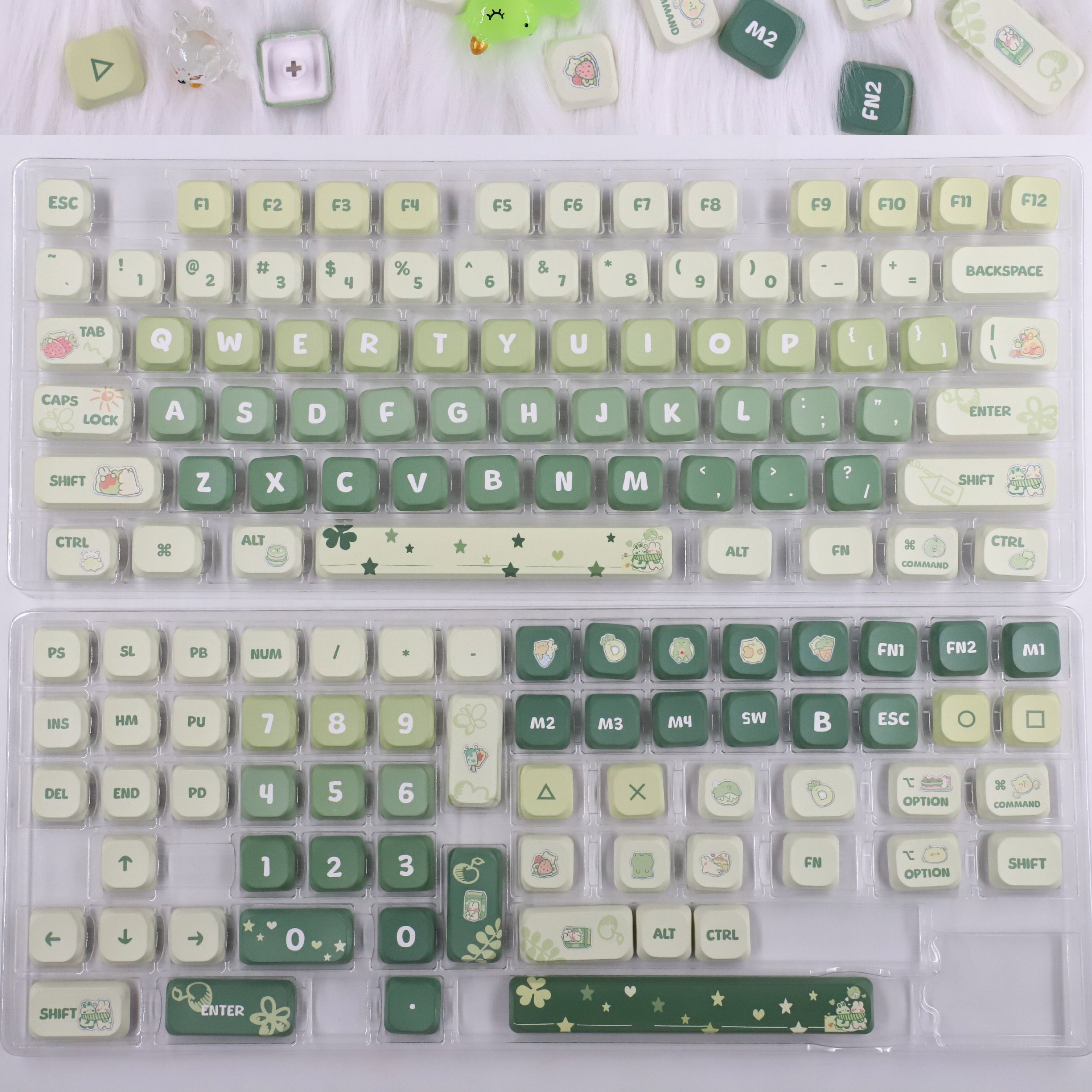 143 toetsen Low Profile PBT Keycaps Backlit Shine Through RGB Key cap voor 60% 61/87/104 Cherry Gateron MX Gamer mechanisch toetsenbord: Blauw