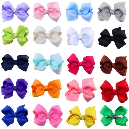 40pc VEEL Baby Meisjes Grote 6 Inch Haarelastiekjes Alligator Haar Clips-Baby Meisje Set