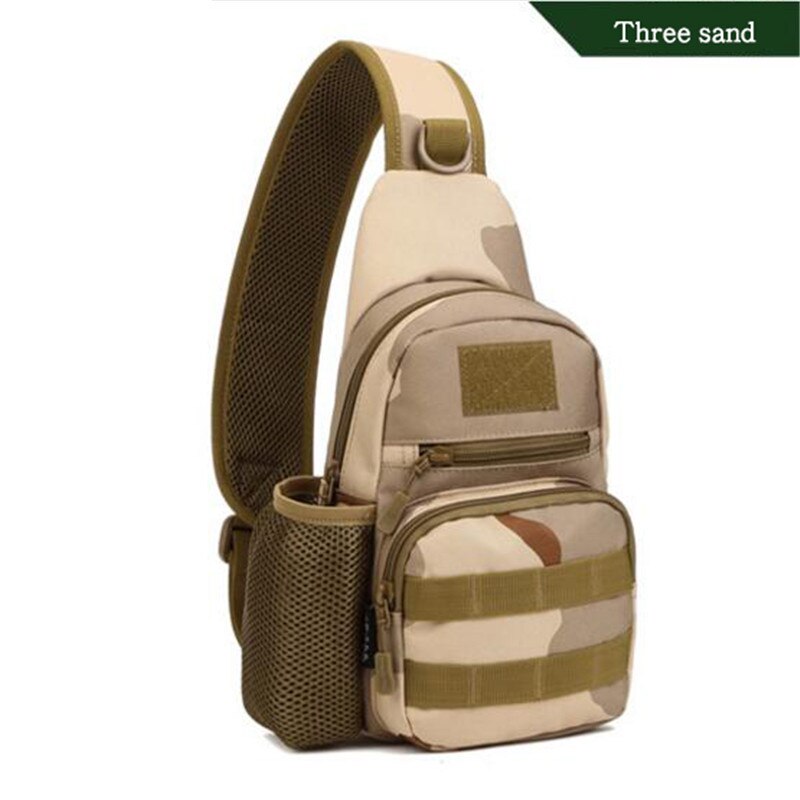 Populären männer taschen taktik brust Rucksack tourismus wasserdichtem Nylon taschen freizeit schulter männer taschen: drei Sand