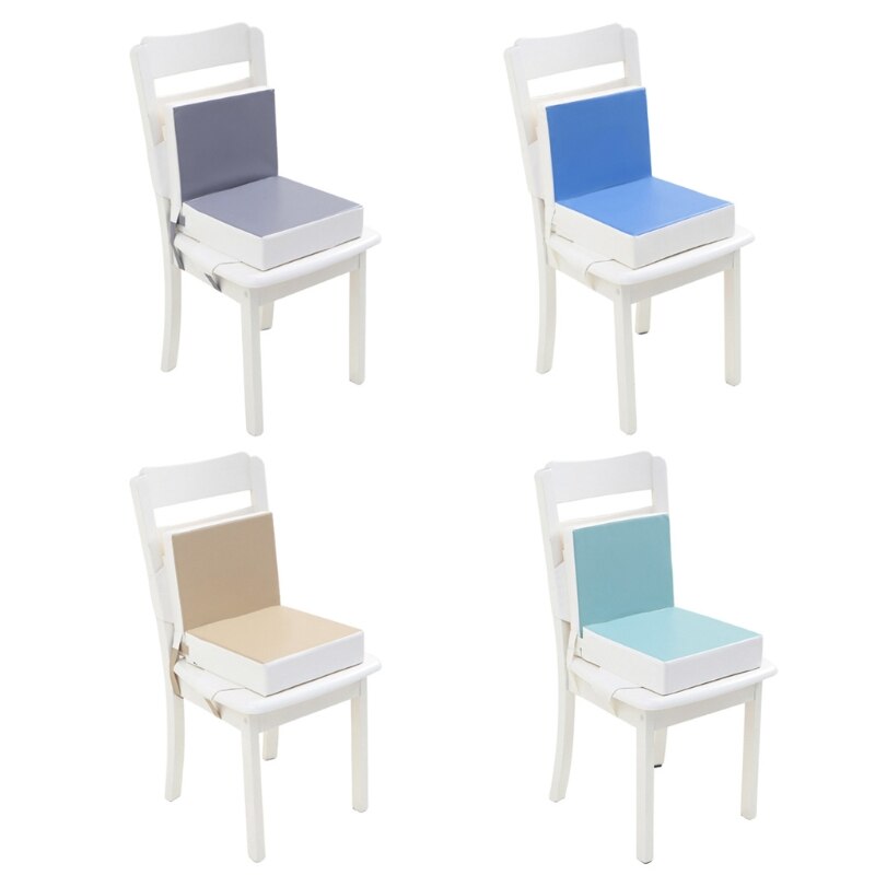 Rehausseur de chaise haute pour bébé, 2 pièces/ensemble, rehausseur de siège pour enfants, coussin de chaise de salle à manger en cuir PU étanche