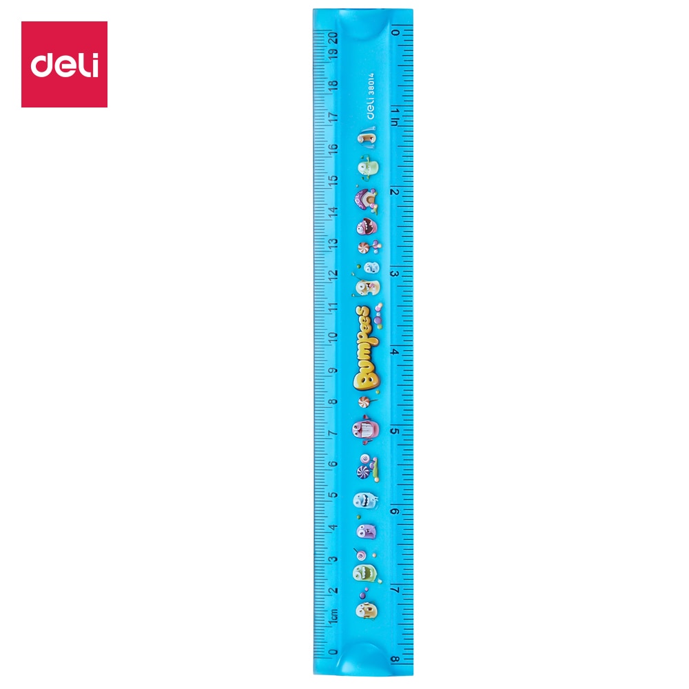 Delicatessen school tekenen 2 stuks/lot flexie zachte liniaal eco pvc flexibele liniaal 20cm 30cm e38014 e38015
