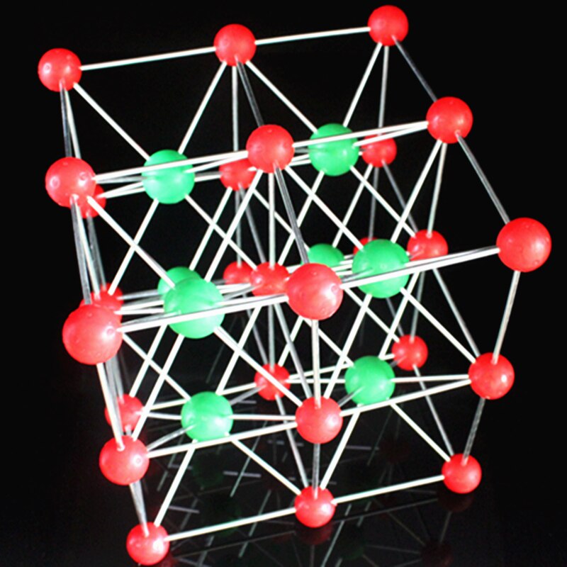 Ocho células de cloruro de cesio modelo de estructura cristalina, modelo molecular de ocho Cubos CsCl, material didáctico de Química