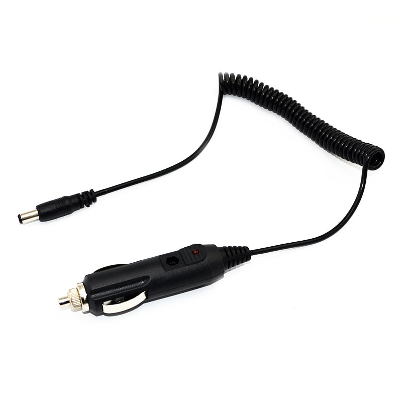 DC 12V Car Charger Charging Cable Spring Cord Line for Baofeng Two Way Radios Walkie Talkie UV-5R 5RE PLUS UV5A+