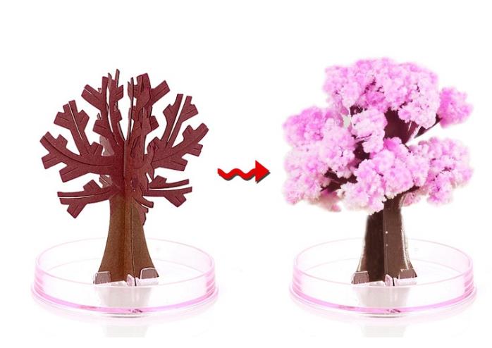 Árbol de Navidad de papel precioso, novedad, de árbol de Navidad mágico, Kits de juguete, educativos divertidos: Gris claro