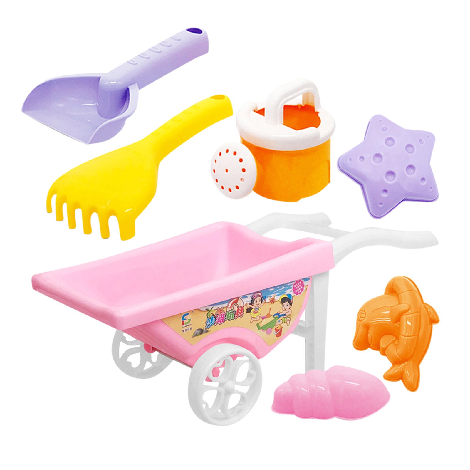 40 #7Pcs Zachte Strand Speelgoed En Sneeuw Multifunctionele Ouder-kind Interactieve Outdoor Speelgoed Set Emmer Schop Zand baggerschip Water Speelgoed
