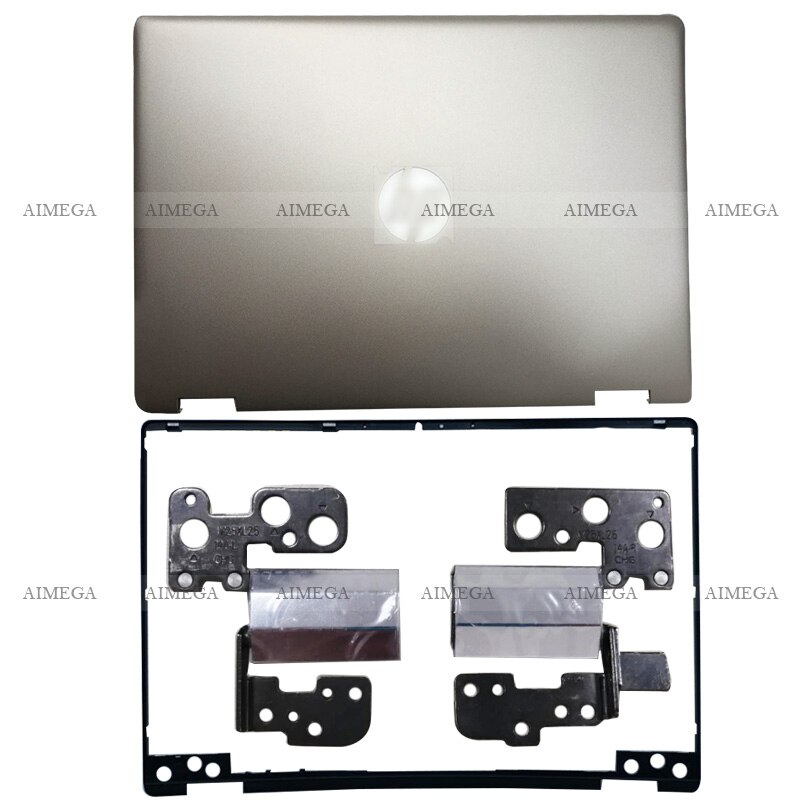 Cubierta trasera LCD para portátil HP Pavilion X360 14-DH 14-DH003TU, bisel frontal, bisagras, cubierta inferior L52880-001 oro