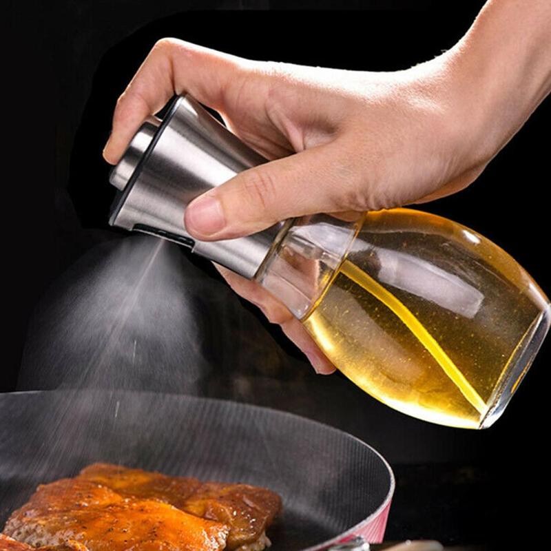 Olie spray lege fles glas olijfolie verstuiver draagbare azijnfles olie dispenser salade keuken bakken bbq accessoires