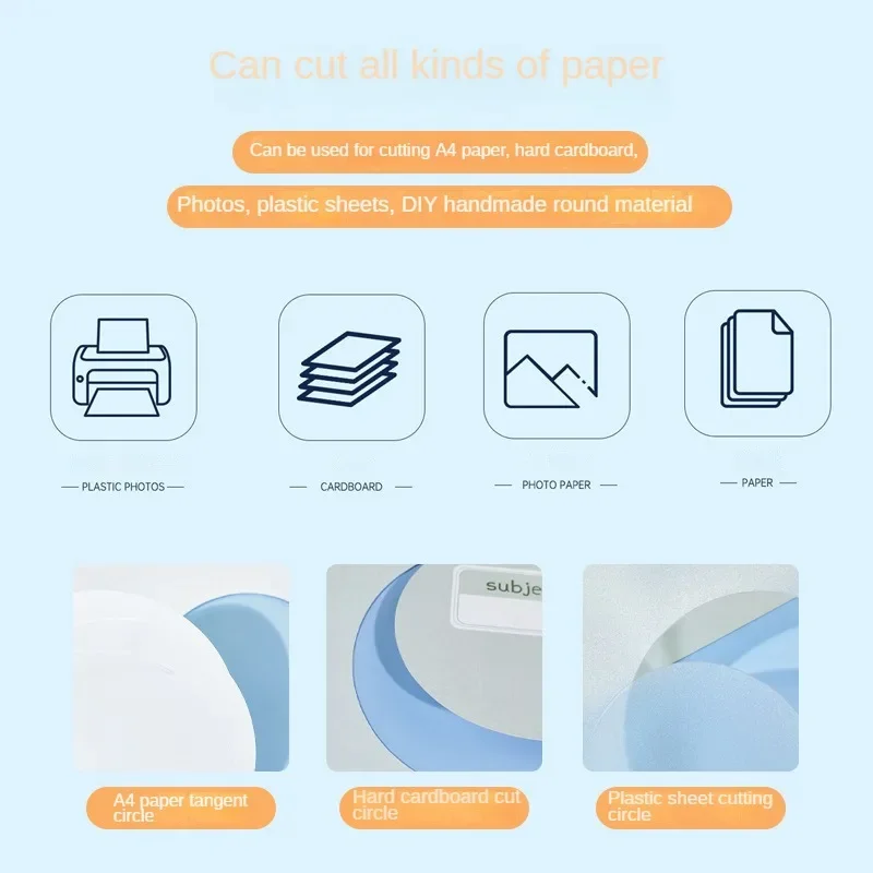 360 ° roterande justerbara skärande rundknivar multifunktionella cirkelskärare journal foto scrapbookingpapper cirkulära skärverktyg