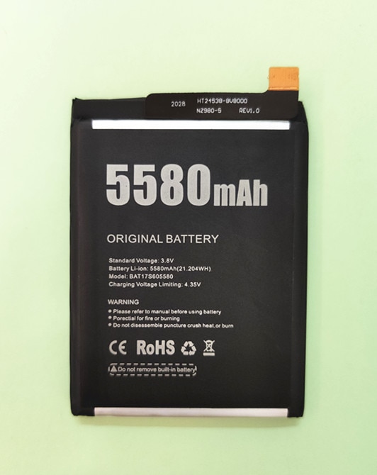 5580Mah/21.20Wh BAT173605580 Vervangende Batterij Voor Doogee S60 / S60 Lite Mobiele Telefoon Batterij