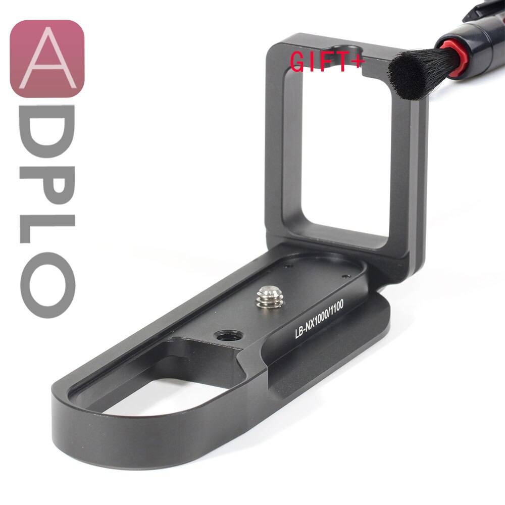 ADPLO metalowe szybkozamykacz szybki uwolnienie QR pionowy uchwyt L płyta robić Samsung NX1000 NX1100 kamery