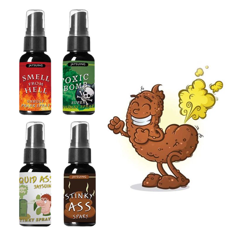 Giocattolo della novità 30ml super Puzzolente Liquido Scoreggia Terribile Odore di macchina A Spruzzo di Lunga Durata Adulti Bambini Parodia Odore spray Halloween scherzo giocattolo