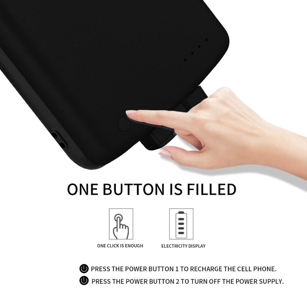 5000mAh Magneti Casi Caricabatteria per Samsung S20 Più Banca di Potere Cassa di Batteria Esterna di Ricarica coperchio per Samsung a51 caso