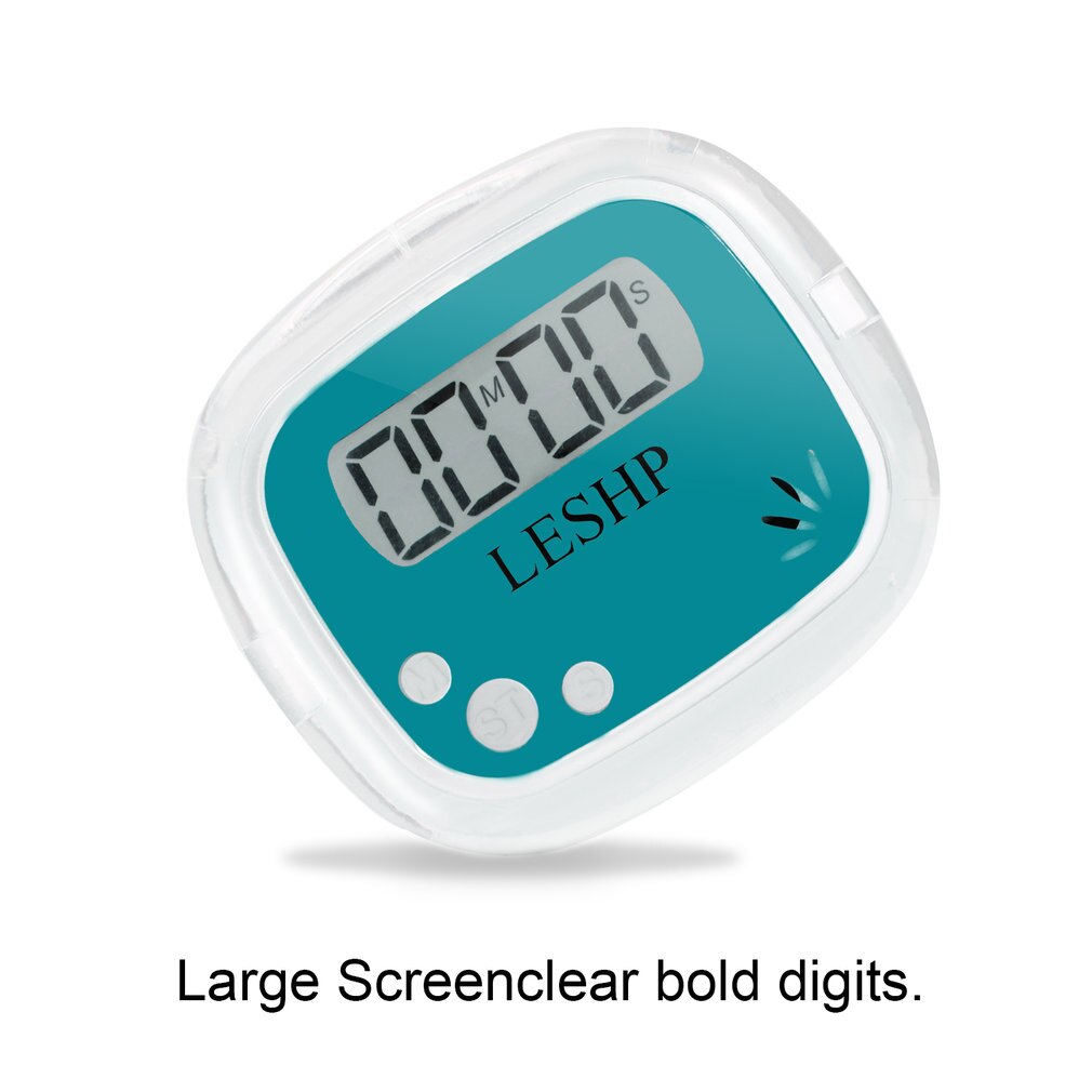 Leshp Draagbare Mini Abs Lcd 4 Cijfers Display Digitale Magnetische Terug Keuken Timer Countdown Timer Met Timer Memory Recall