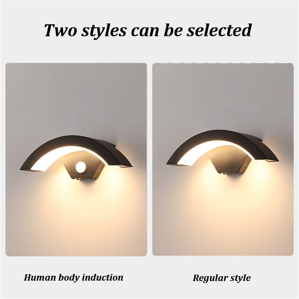 Applique Murale Imperméable en Aluminium au Moderne, Luminaire Décoratif d'Extérieur, Idéal pour un Jardin, une Véranda ou une Maison