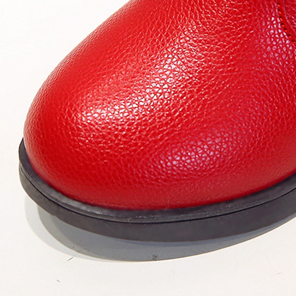 Botas Martin de cuero para niña, zapatos para niña, botas cálidas antideslizantes, botas de fondo suave a la , zapatillas de deporte para niño