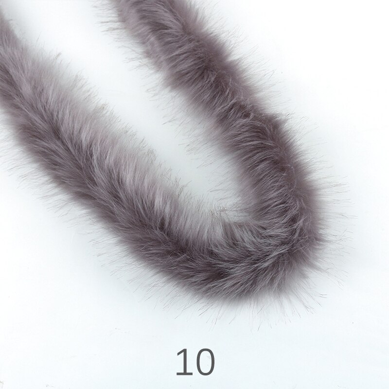 Verdickt Künstliche Kaninchen Fell Trim Kleidung Zubehör Faux Pelz Streifen Für Pullover Mantel Haube Hut DIY Flauschigen Bekleidungs Materialien: 10