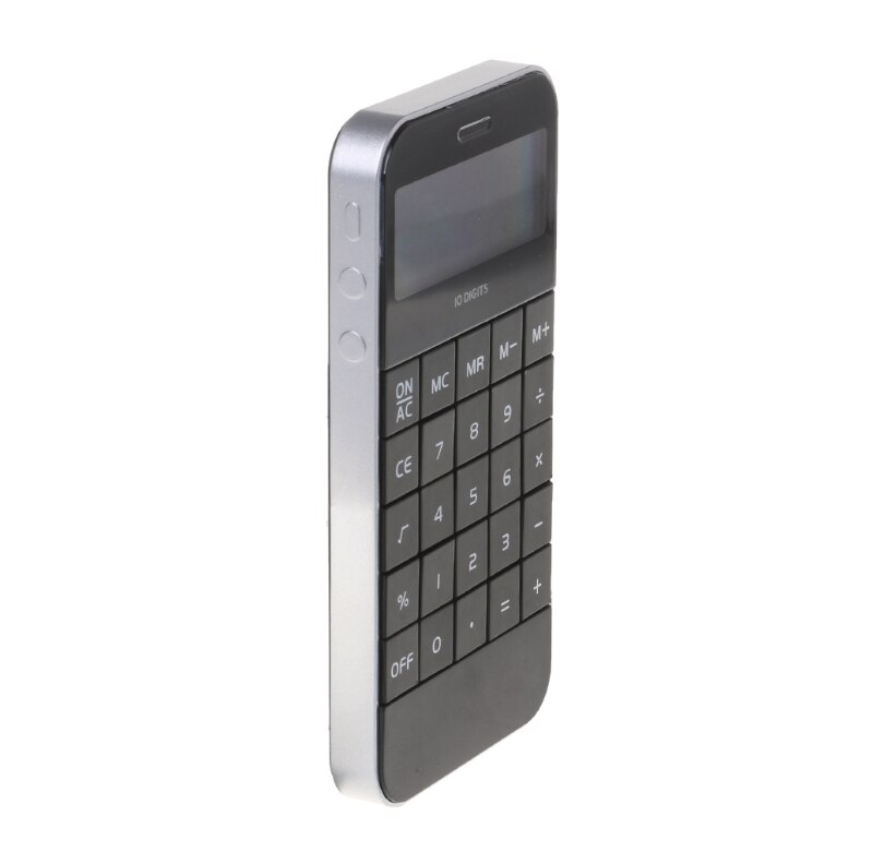 10 Digits Display Pocket Electronic Calculating Calculator: Black