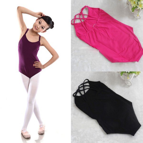 Girl Kid Sleeveless Dance Gymnastics Leotards Ballet Leotard Costume