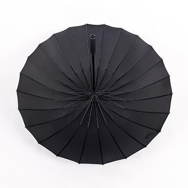 High-end Straight Golf Umbrella Super Large Windproof 24K Solid Color Long Handle Umbrella