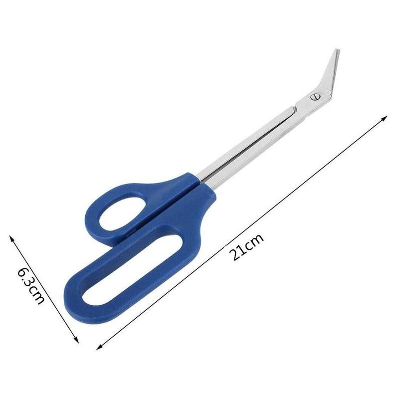 1pc Long Handled Toenail Scissors Long Handled Toe Nail Clippers Angled Cuticle Scissor Nipper Trimmer Cutter Nail Art