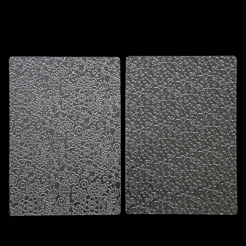 6pcs Bakeware Texture Sheet Set Cookie Texture Mat Sugar Craft Decoration Baking Tools Fondant Cake Mold Transparent Texture