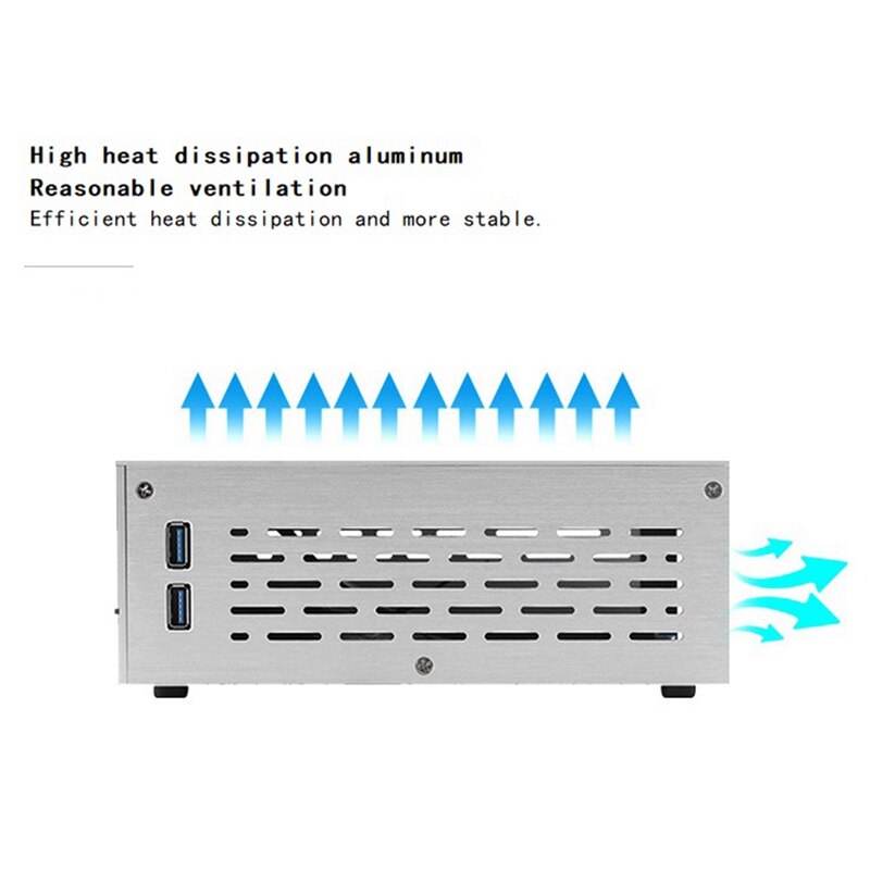 -HTPC Computer Case Horizontale Itx Mini Kleine Case Industriële Controle Case