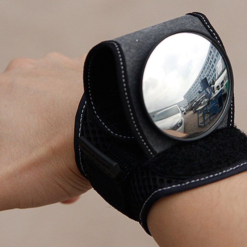 Good Hand Cycling Wrist Mirror Rear View Rearview Safety Bike Arm Back Mirror WEST BIKING Bicycle Rear Reflector Wrist Mirror