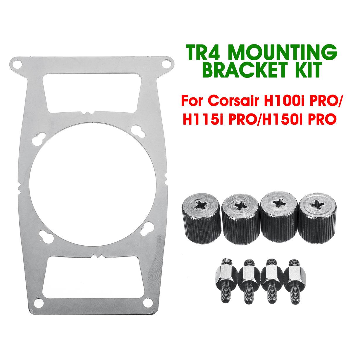 CPU Heatsink Cooling Fan Metal TR4 Cooler Mounting Bracket Holder Kit For Corsair Hydro Series H100i PRO/H115i PRO/H150i PRO