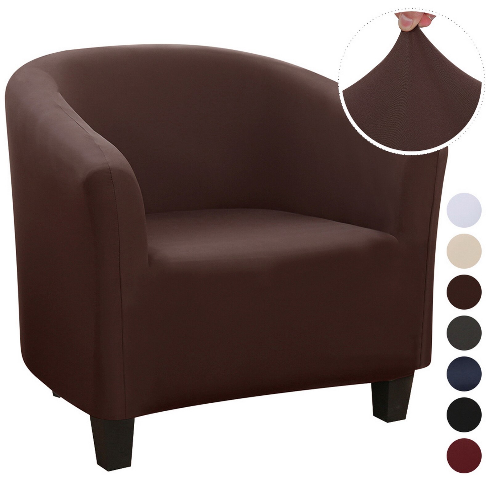 Strikker jacquard sofa lænestol sædebetræk elastisk kaffebalje sofa lænestol sædebetræk beskytter betræk hjemmestol indretning: G293631