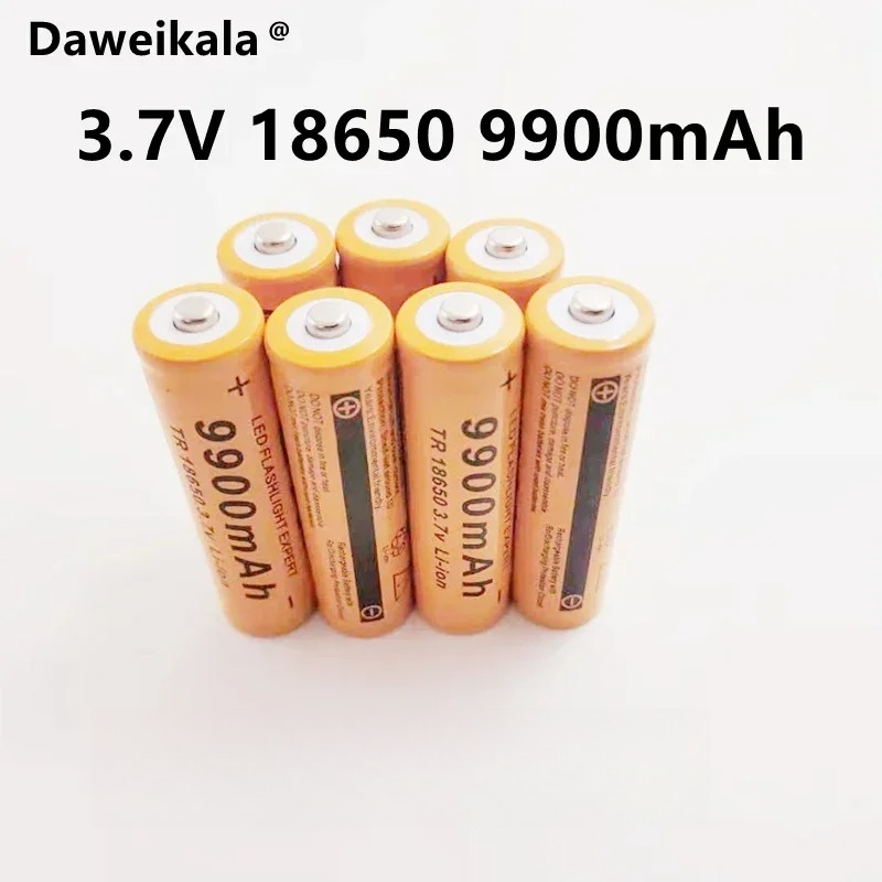 18650 battery 3.7V 9900mAh rechargeable liion battery for Led flashlight Torch batery litio battery+