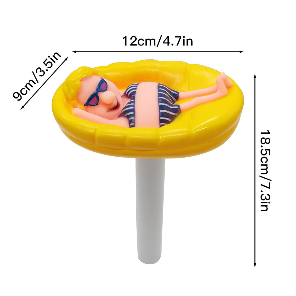 Floating Thermometer Cute-shaped Thermometer for Outdoor and Indoor Swimming Pools #4O