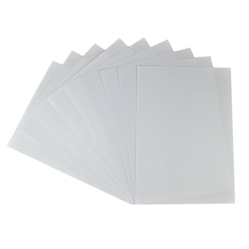 (20 Stks/partij) A4 Formaat Inkjet Water Slide Decal Papier Witte Achtergrond Afdrukken Papier Inkjet Waterglijbaan Sticker Transfer Papier