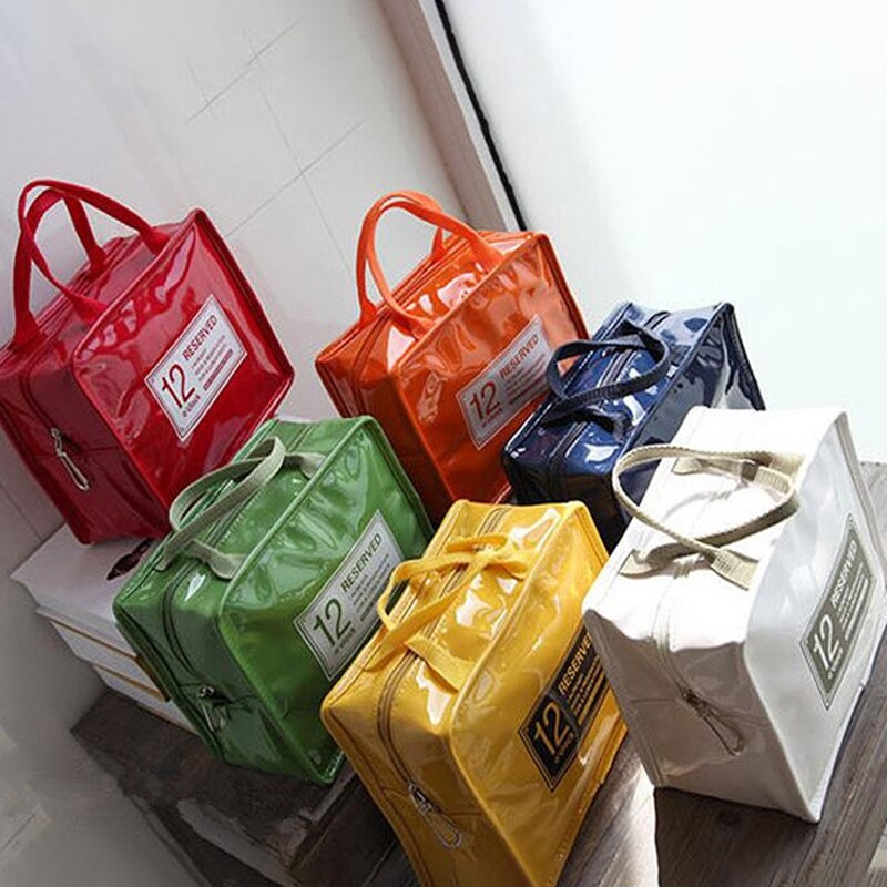 1Pcs Portable Film for Women Kids Men with Zipper High-capacity Insulation Bags Hand-held Waterproof Lunch Bag