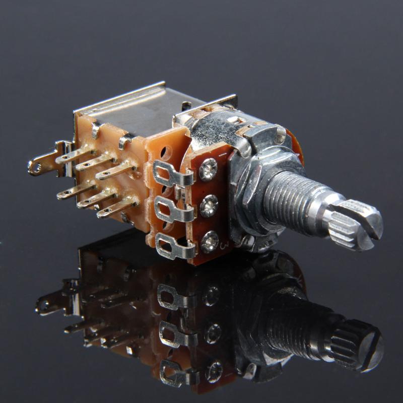 Guitar Pickup A500K B500K A250K B250K Push Pull Guitar Control Pot Potentiometer for Electric Guitar Bass Instrument Accessories