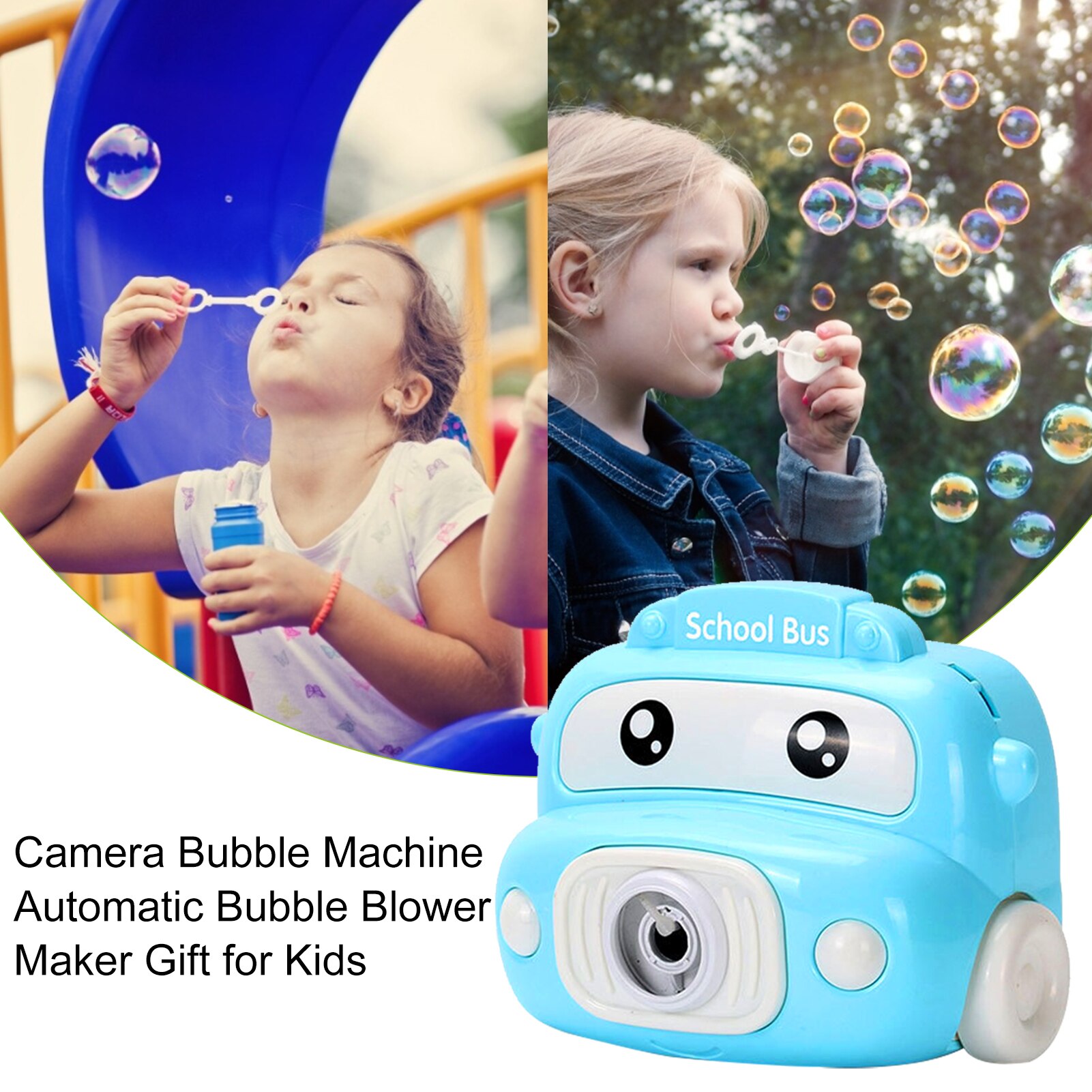 Camera bubble machine children's electric bubble machine fun music children bubble machine children's