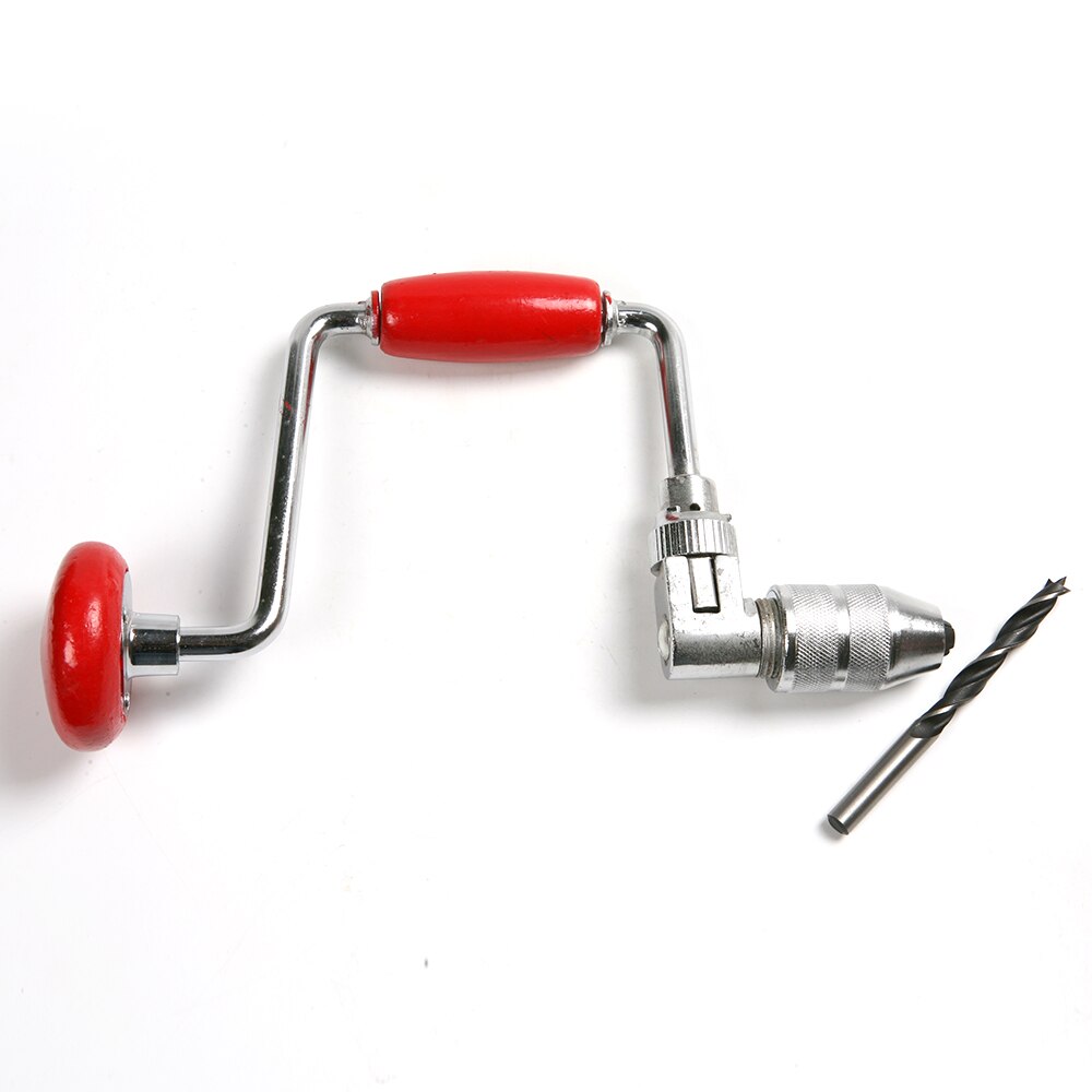 1PC Woodworking Brace Jaw Chuck Hand Boring Drilling With Twist Drill Bit DIY Wood Drill Bit Hole Cutter Cone Power Tools