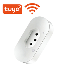 Tuya – prise de courant intelligente WiFi, 16a, sans fil, commande vocale, compatible avec Alexa Google Home