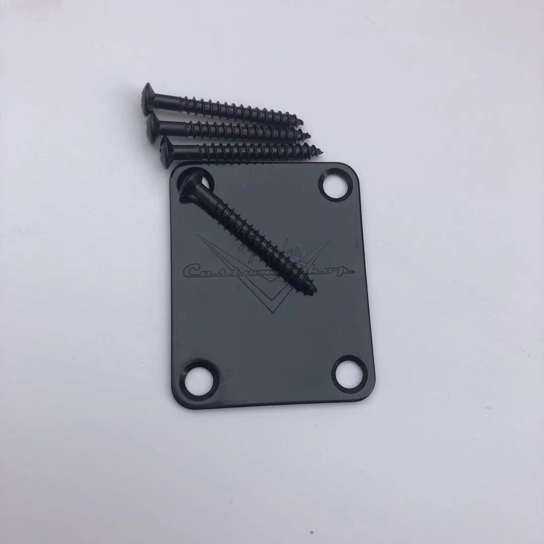 Guitar Neck Plate Gold/Chrome/Black For st/tele electric guitar: C