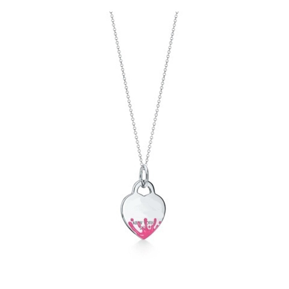 Mode 1:1 S925 Sterling Zilver Originele Indigo Hart Ketting Dames Romantische Sieraden: 3