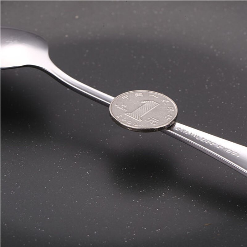 5PCS/Set Stainless Steel Spoons Mixing Scoops Coffee Stirring Spoon Buffet Serving Dessert Spoon Tableware Dinnerware Teaspoons